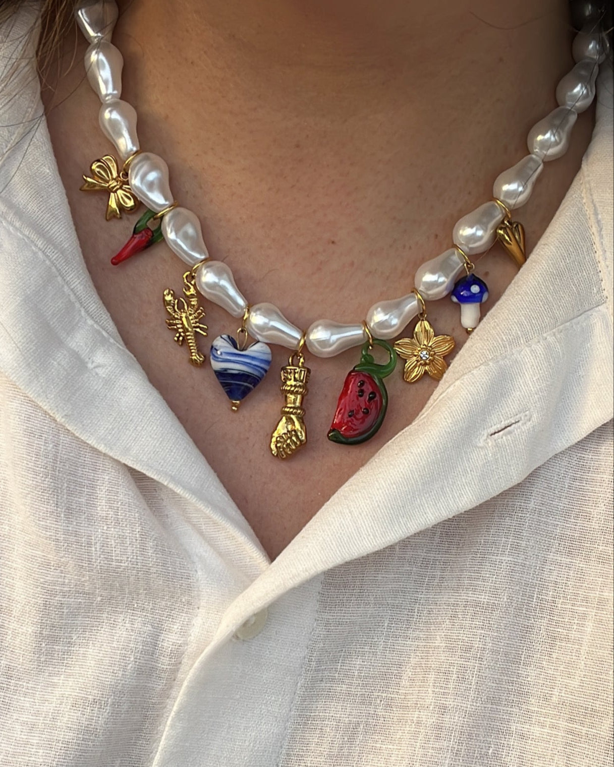 Bubbles Charm Necklace