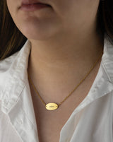 Colar personalizado com gravação a laser de texto ou caligrafia