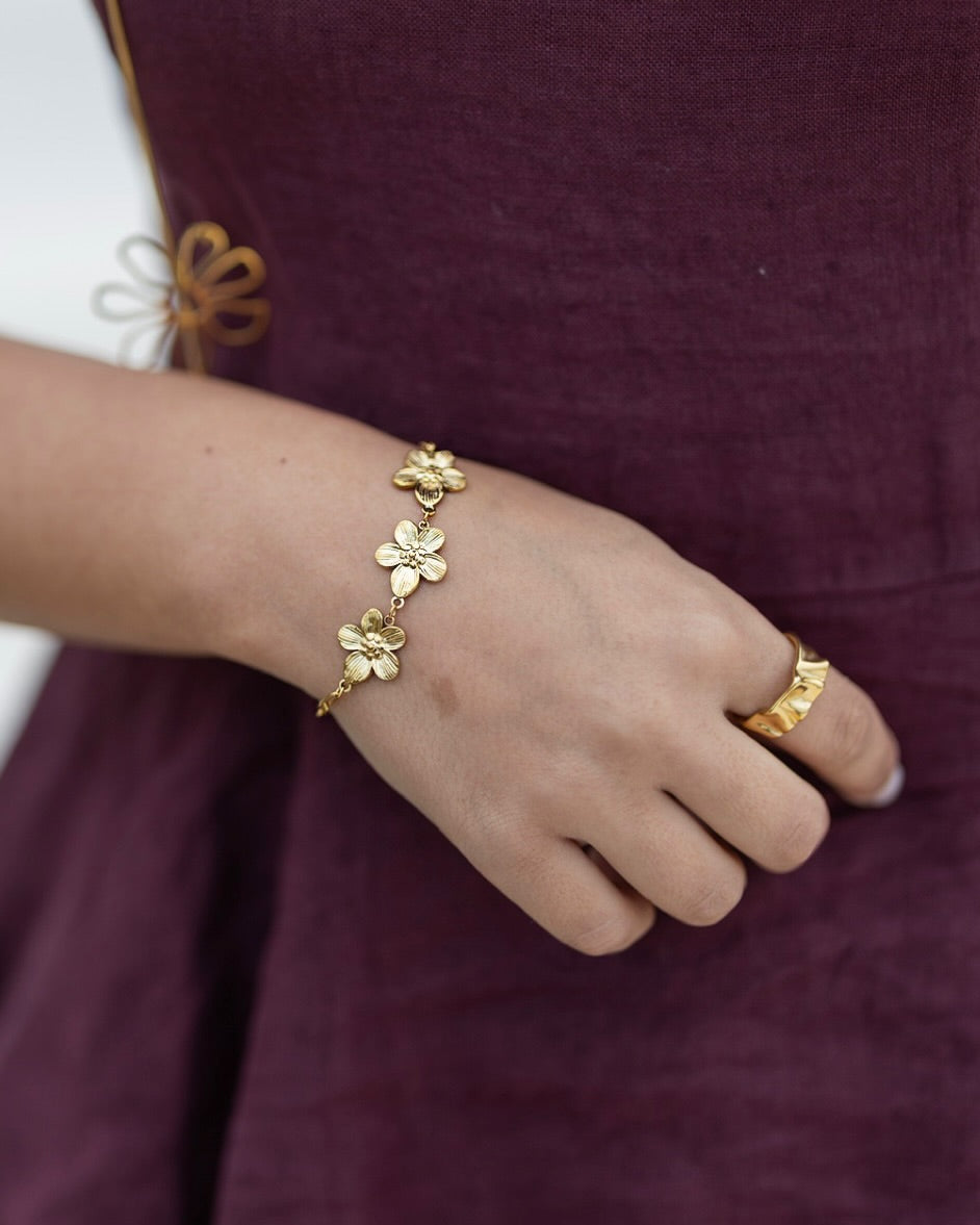Pulseira Triple Bloom