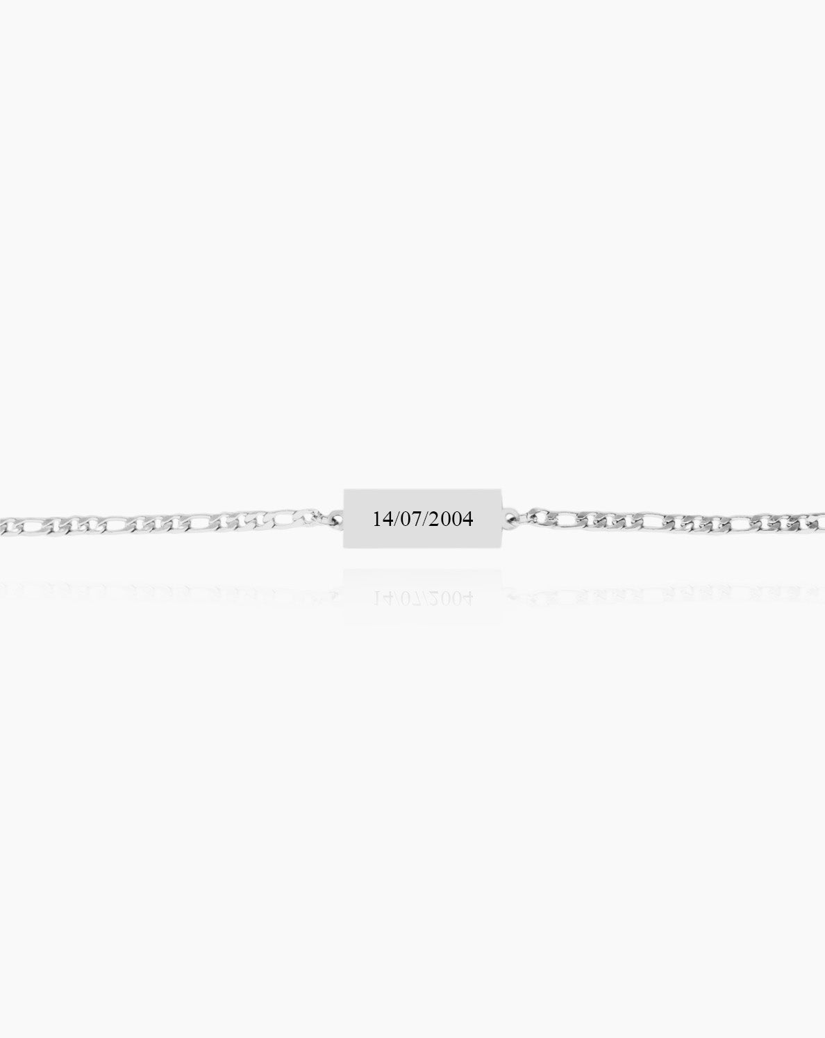 Pulseira personalizada com gravação a laser