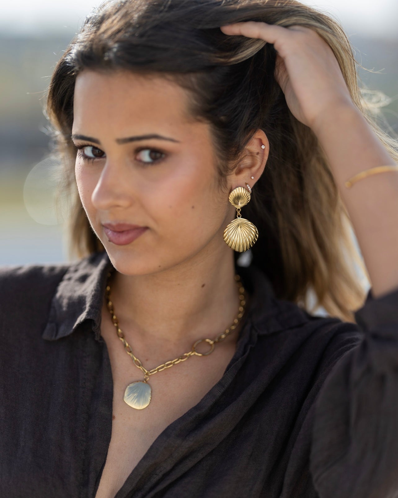 Brincos Double Shell