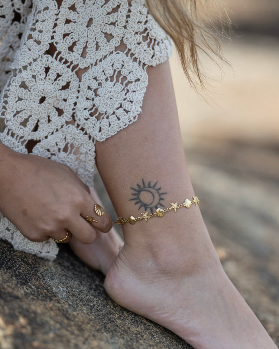 Pulseira pé Star Shell