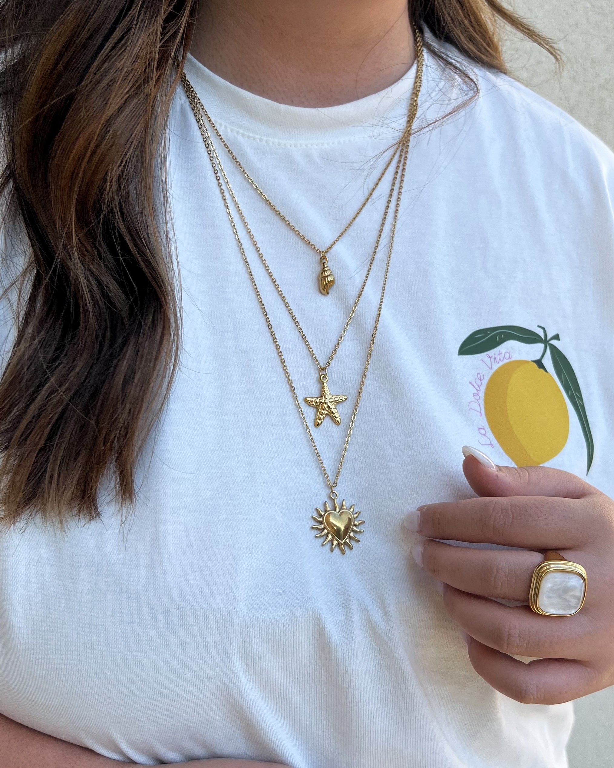 Triple Charm Necklace