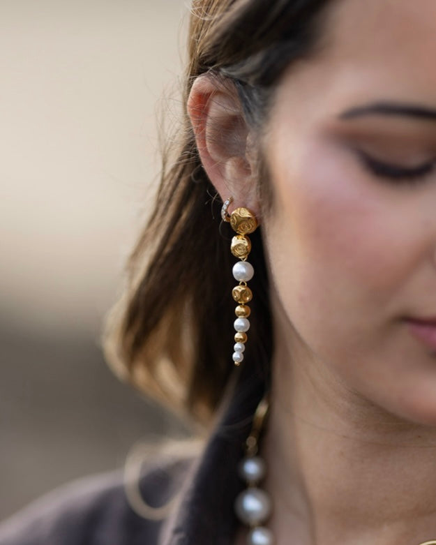 Brincos Dancing Pearls