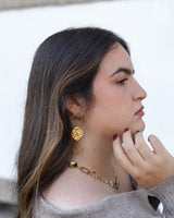 Brincos Waves of Gold