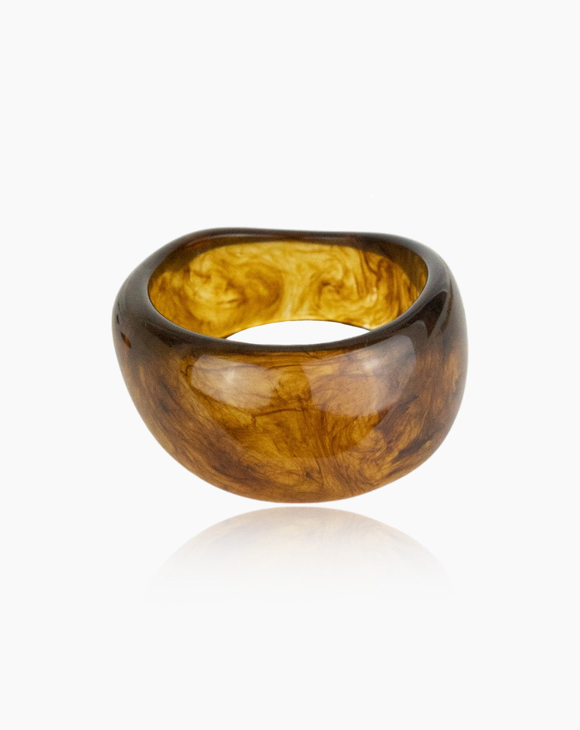 Pulseira Boho castanha em resina | Minimal Wings