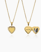 Relicário Personalizado Coração Brilho