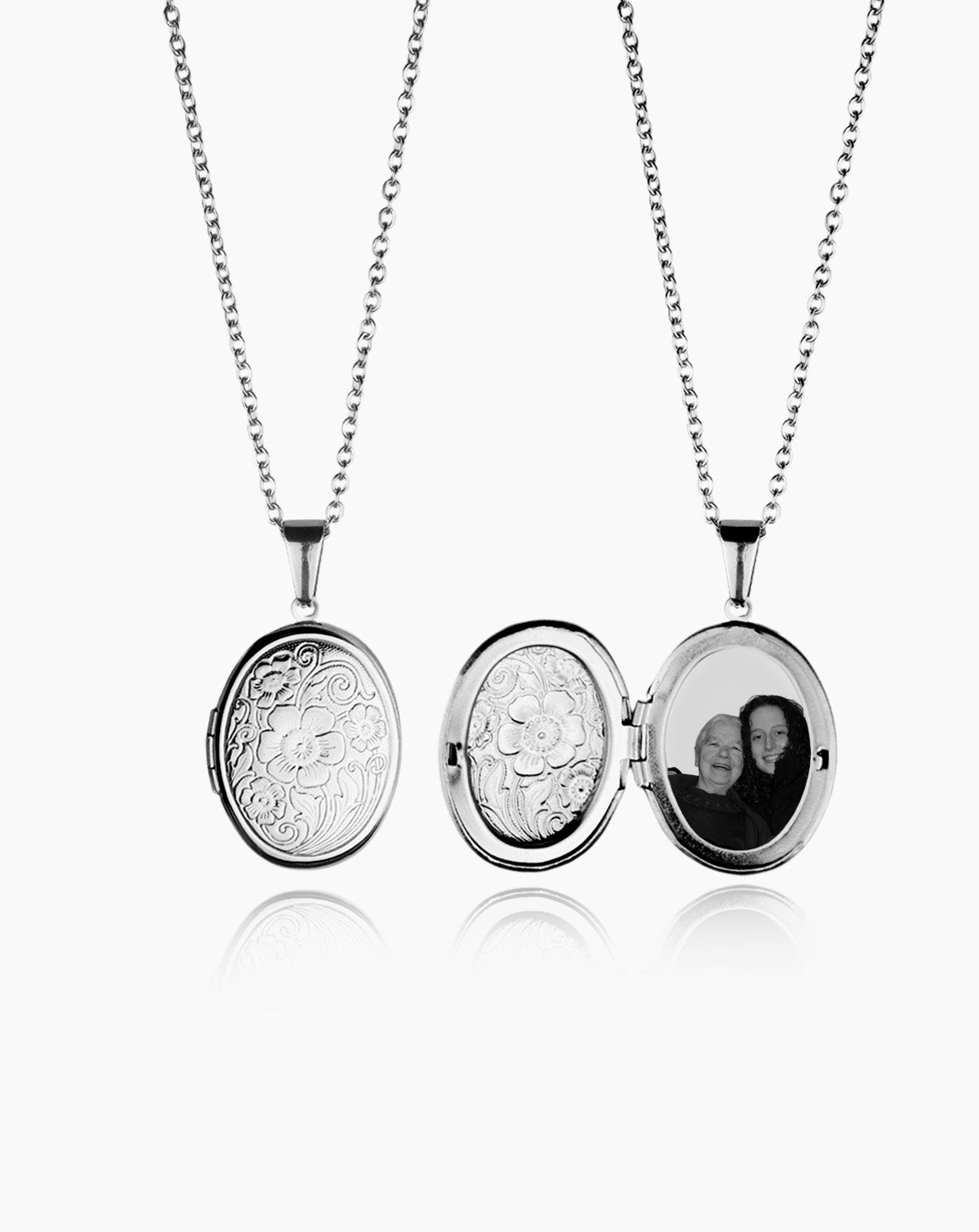 Relicário Personalizado Floral