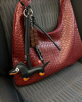 Black Doggie Charm Bag