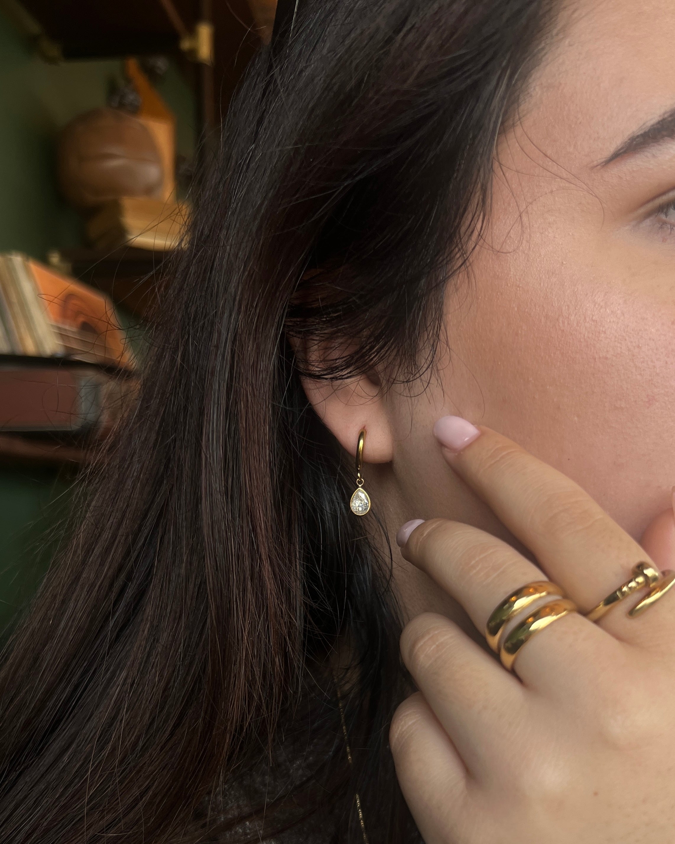 Argolas Gota Brilhante