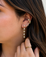Earcuff Shiny Flowers