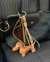 Brown Doggie Charm Bag