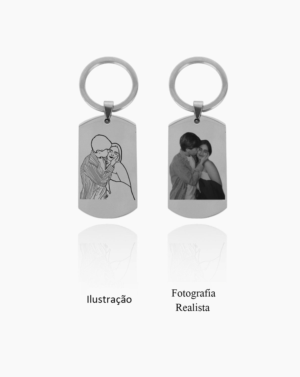 Porta-chaves Personalizado Retangular