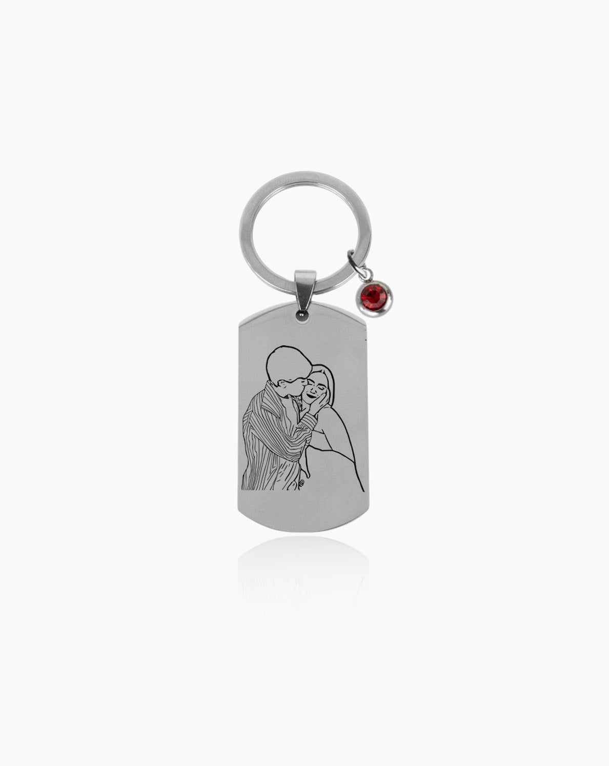 Personalized Rectangular Keychain