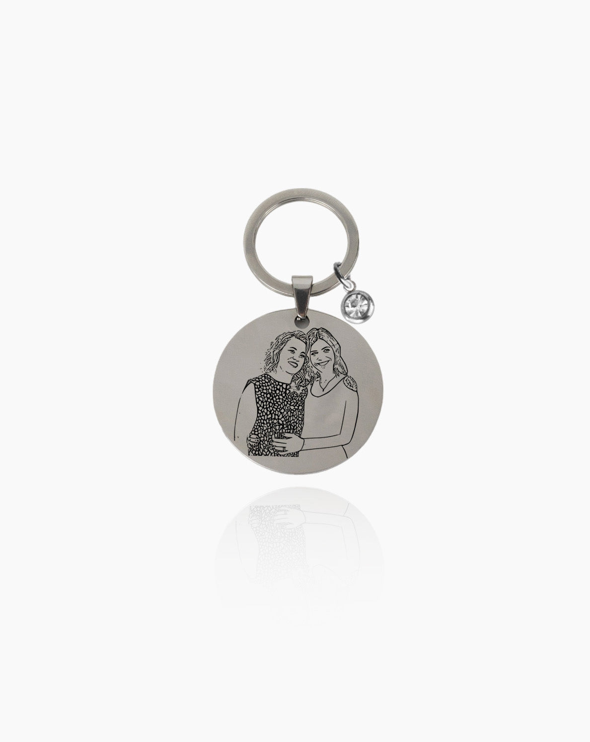 Personalized Circular Keychain