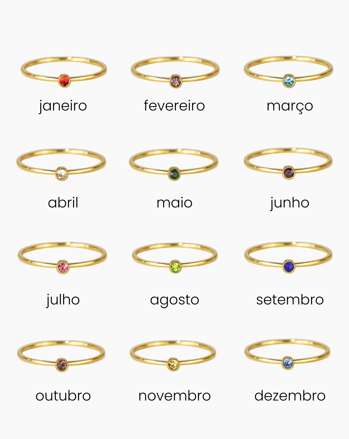 Anel Birthstone