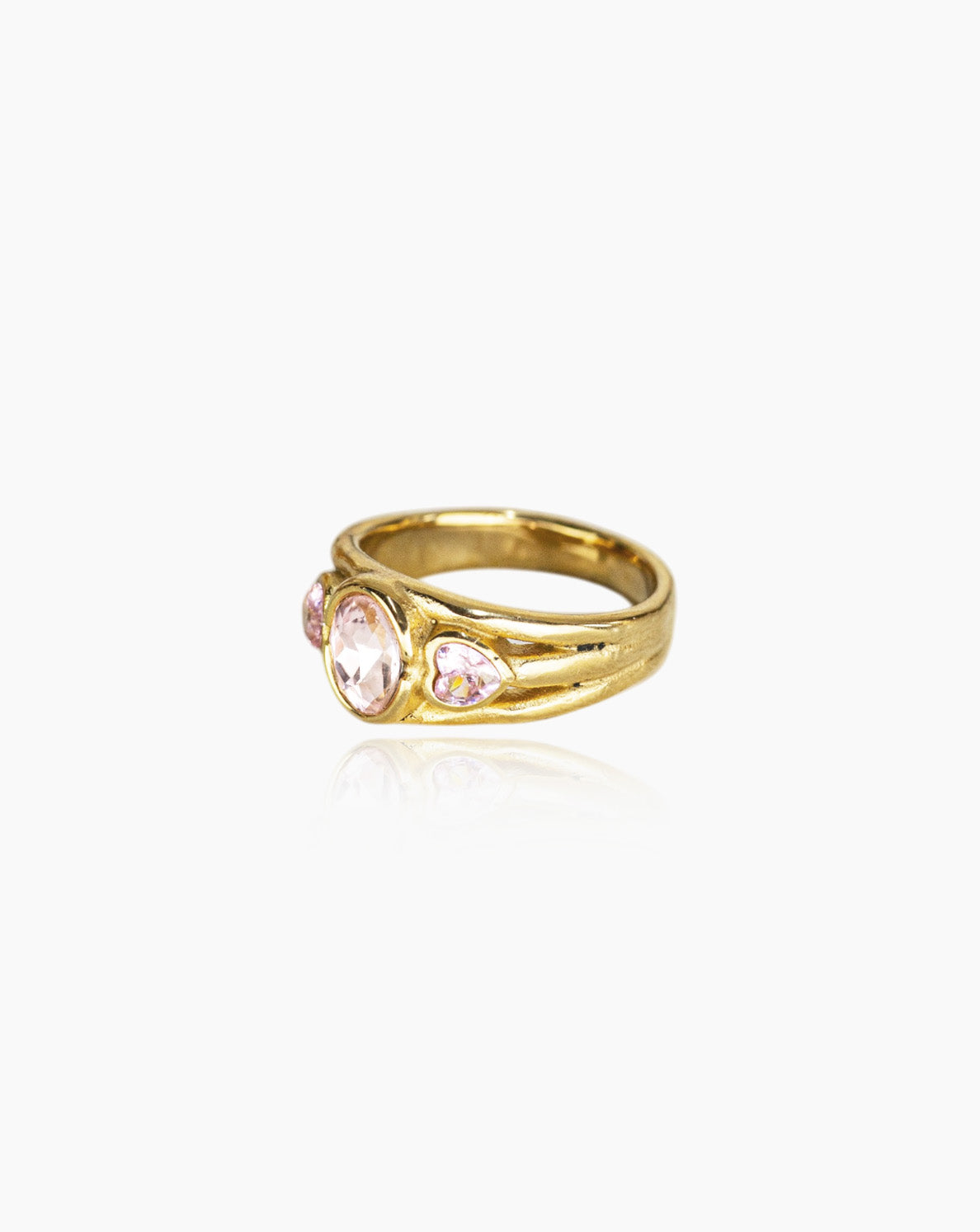 Anel Pink Hearts