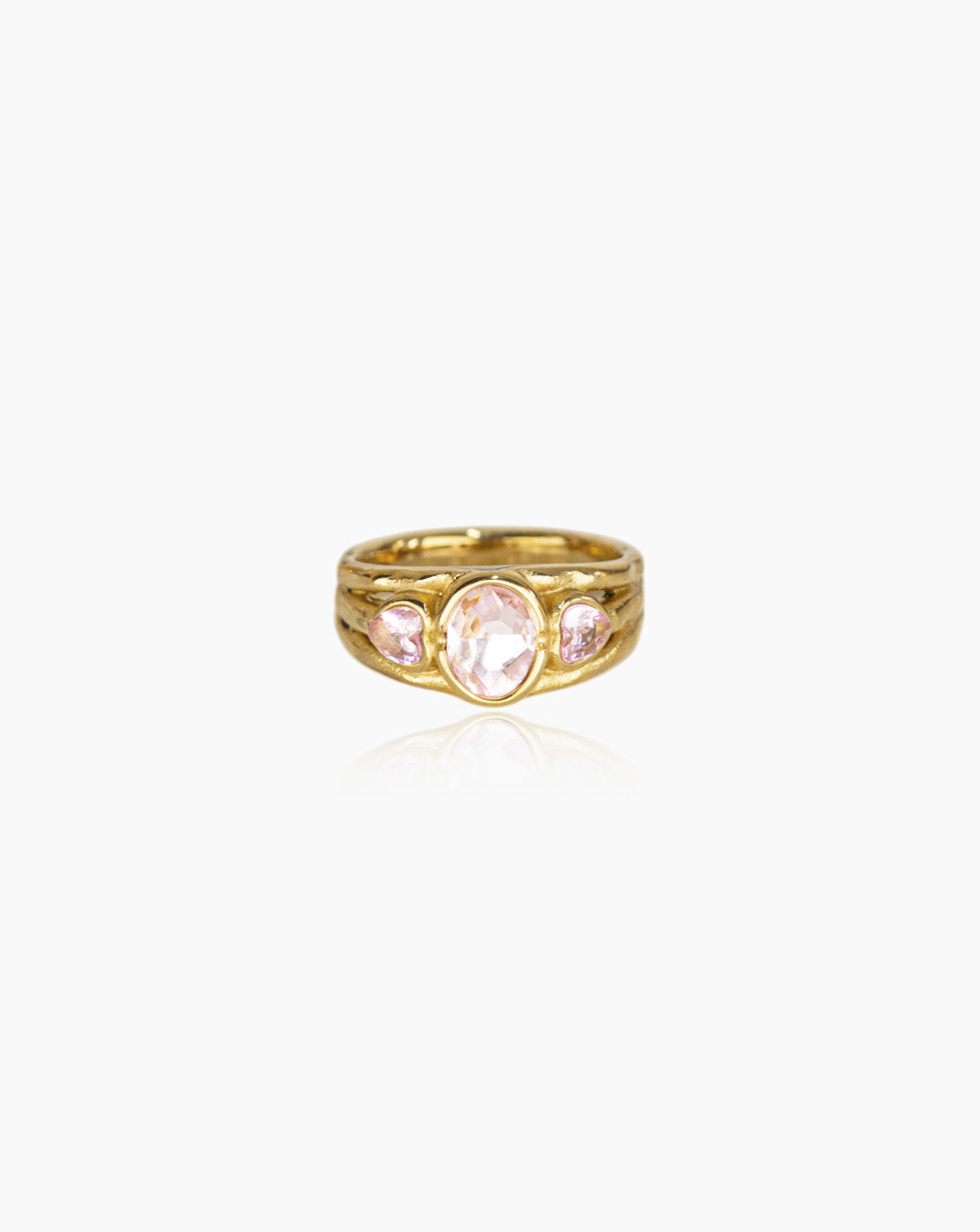 Anel Pink Hearts