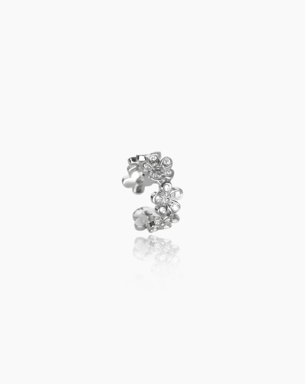 Earcuff Shiny Flowers