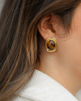 Brincos Tiger Eye