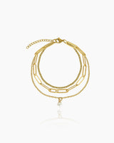Pulseira Tripla Pérola