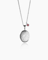 Personalized Floral Locket Necklace
