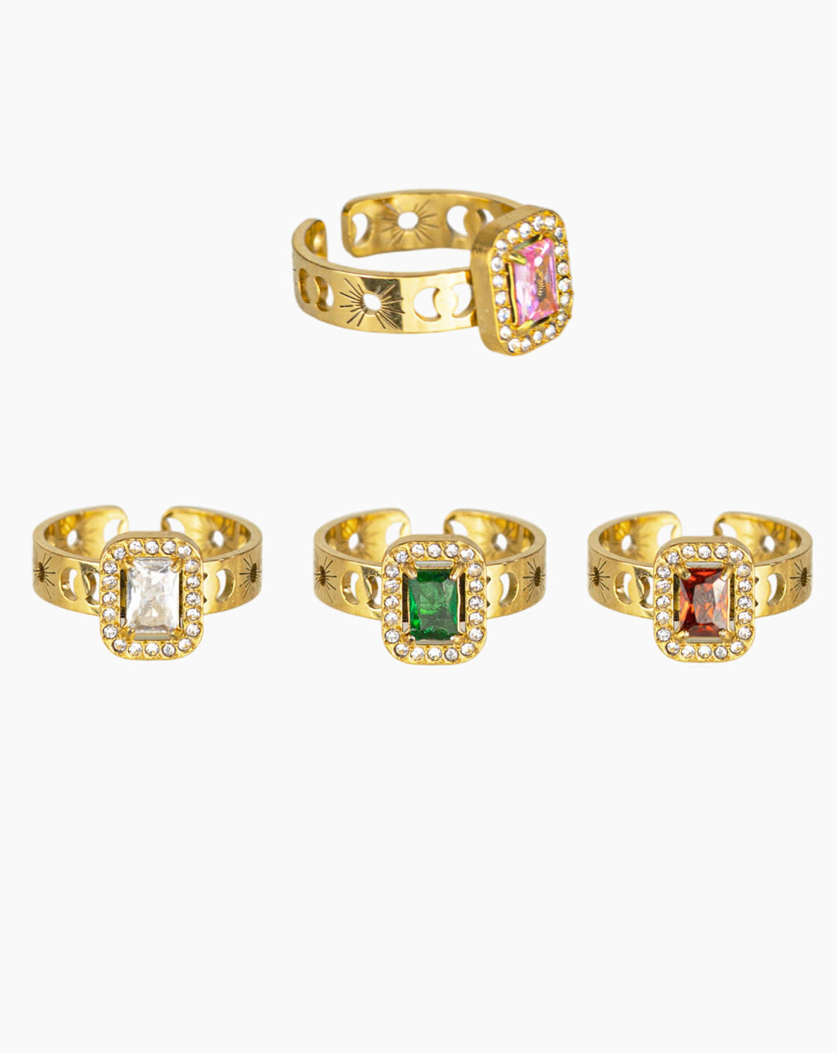 Anel Colorful | Retangular